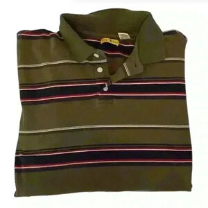 Duck Head Men's XL Striped Polo Shirt Multicolor Short Sleeve Retro